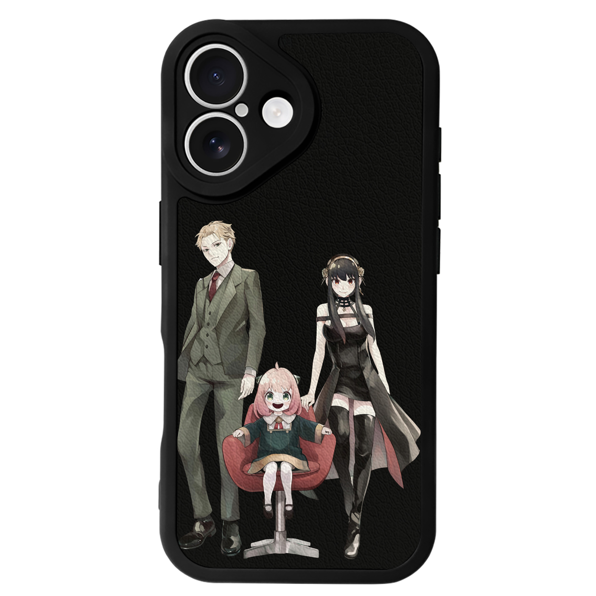 （画像用） SPY×FAMILY间谍家家酒 【iPhone 16シリーズ対応】シリコンスマホケース（レザー調） 材質：シリコン